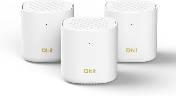 DBIT AX3000 WiFi 6 Mesh System - Covers 6500 sq ft and 150+ Devices, 3-Pack