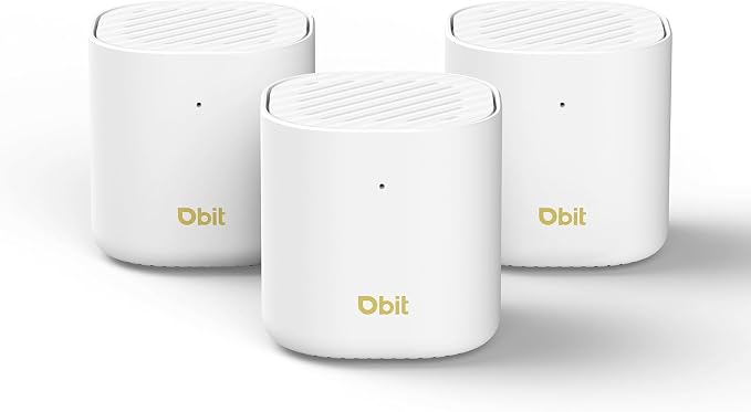 DBIT AX3000 WiFi 6 Mesh System - Covers 6500 sq ft and 150+ Devices, 3-Pack
