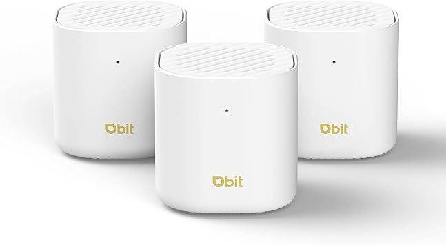 DBIT AX3000 WiFi 6 Mesh System - Covers 6500 sq ft and 150+ Devices, 3-Pack