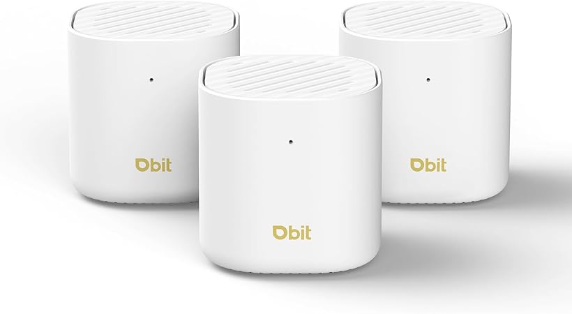 DBIT AX3000 WiFi 6 Mesh System - Covers 6500 sq ft and 150+ Devices, 3-Pack