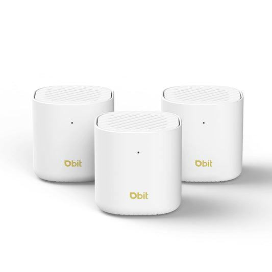 DBIT AX3000 WiFi 6 Mesh System - Covers 6500 sq ft and 150+ Devices, 3-Pack