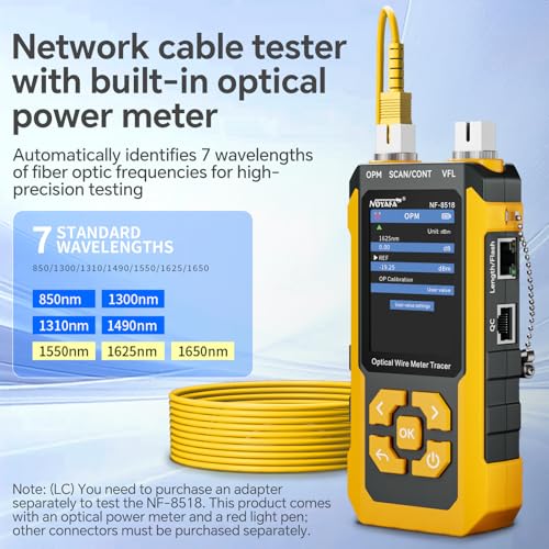 NOYAFA NF-8518 Network Cable Tester, Optical Power Meter & VFL