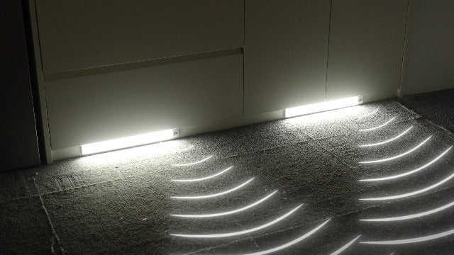 EZVALO 2 Pack Under Cabinet Lights, 14.5'' Magnetic Motion Sensor Light, 4000mAh Large Capacity Rechargeable Closet Light, Remote Control Dimmable 5700K Cool White for Kitchen, Stairs, Hallway