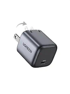 UGREEN Nexode 30W USB C Charger, GaN Fast Charger for iPhone 18, Black
