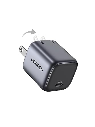 UGREEN Nexode 30W USB C Charger, GaN Fast Charger for iPhone 18, Black