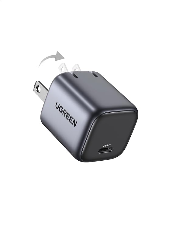 UGREEN Nexode 30W USB C Charger, GaN Fast Charger for iPhone 18, Black