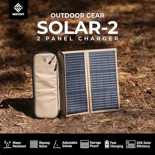 NESTOUT Portable Solar Panel, USB-C and USB-A Ports, | Charging & Powe - Image 3