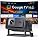 Portable Smart Projector [Bundled with Google TV Stick 14.0 & 4K Support & Dolby] with WiFi and Bluetooth HDR10,Ceiling Mini Movie Short Throw Projector Outdoor Auto Focus for Home Theater Bedroom