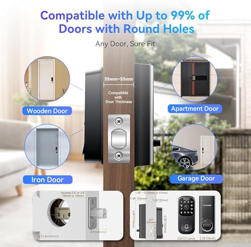 Blackview Video Smart Lock SE80, 3-in-1 3.5K Door Ca - Image 3