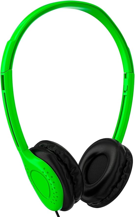 Maeline Wired On-Ear Headphones, Stereo Sound Headset with Cushioned Earpads for Classroom (K-12 - College) Student Online Learning, TV, Library, Travel, 3.5mm Jack - 20 Pack - Bulk Wholesale