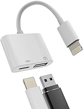 Otg Adapter Lightning Male to Usb Female and Charger Cable for Iphone 13 11 12 Mini Max Pro Xs Xr X 7 8plus Ipad Air A Camera Memory Connector Stick Flash Drive Cord Cable Converter Charging Splitter - Image 1