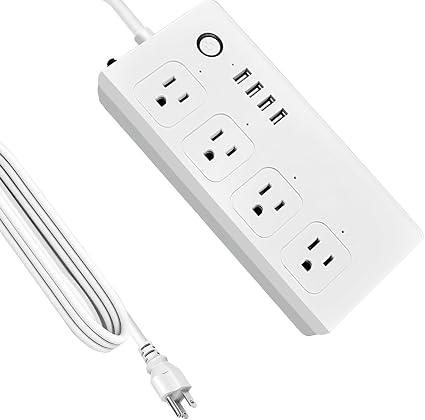 XENON ZigBee Power Strips, Voice/APP/Timer, 4 Individually Controlled Outlets, Compatible with Alexa Google Home, Need ZigBee Gateway Hub