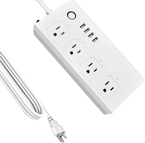 XENON ZigBee Power Strips, Voice/APP/Timer, 4 Individually Controlled Outlets, Compatible with Alexa Google Home, Need ZigBee Gateway Hub