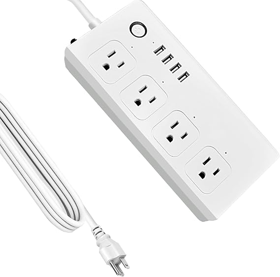 XENON ZigBee Power Strips, Voice/APP/Timer, 4 Individually Controlled Outlets, Compatible with Alexa Google Home, Need ZigBee Gateway Hub