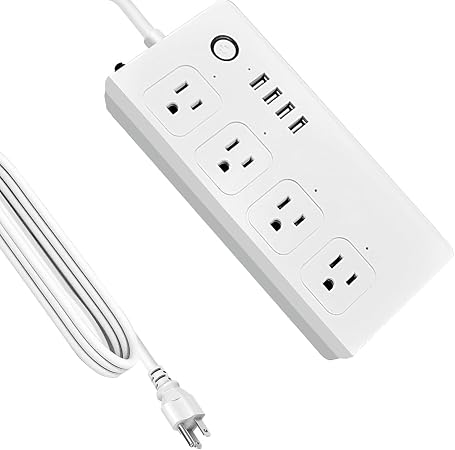 XENON ZigBee Power Strips, Voice/APP/Timer, 4 Individually Controlled Outlets, Compatible with Alexa Google Home, Need ZigBee Gateway Hub