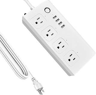 XENON ZigBee Power Strips, Voice/APP/Timer, 4 Individually Controlled Outlets, Compatible with Alexa Google Home, Need ZigBee Gateway Hub