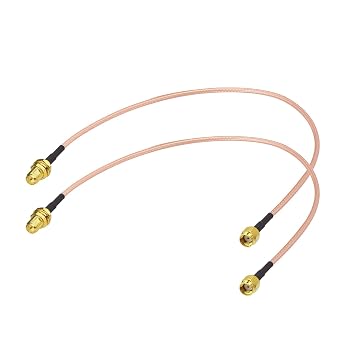 Superbat RP-SMA Female to RP-SMA Male RG316D Extension Cable 12inch 2-Pack