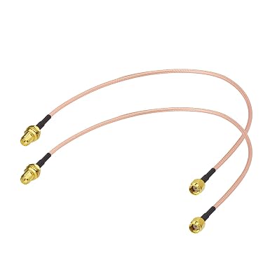 Superbat RP-SMA Female to RP-SMA Male RG316D Extension Cable 12inch 2-Pack