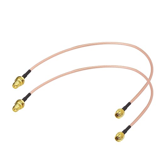 Superbat RP-SMA Female to RP-SMA Male RG316D Extension Cable 12inch 2-Pack
