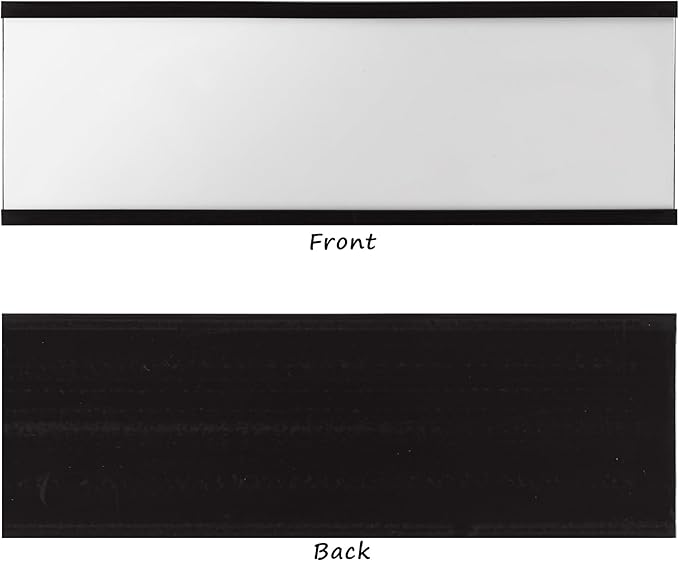 Whiteboard Magnets Label Holders 30 Pack 1'' x 2'' with Paper Inserts and Clear Plastic Protectors, Magnetic Name Tags Holders for School, Tool Box, Shelf, Signs, Locker