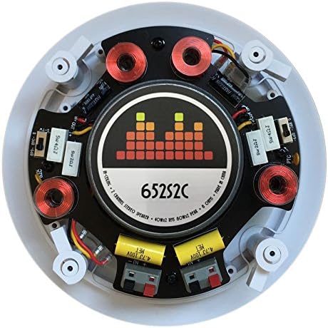 652S2C Silver Ticket In-Wall In-Ceiling Speaker with Pivoting Tweeter (2 Channel Stereo 6.5 Inch in-ceiling) 9.4 inch overall size
