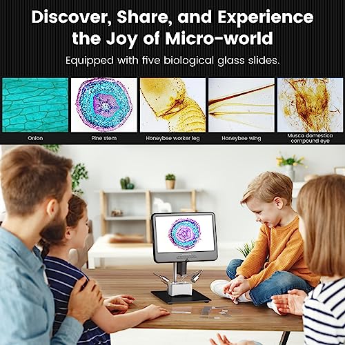 Andonstar AD210 10.1 Inch LCD Digital Microscope for Soldering, Coin