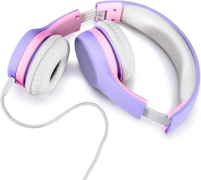 NENOS Kids Headphones for Children Toddler Limited Volume (Lavender)