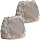 Outdoor Speakers With Lights Show Bluetooth Speakers Waterproof Patio TWS Connection Outdoor Bluetooth Speakers Wireless Solar Powered and Rechargeable Rock Speakers for Patio Pool 2Packs(Stone)