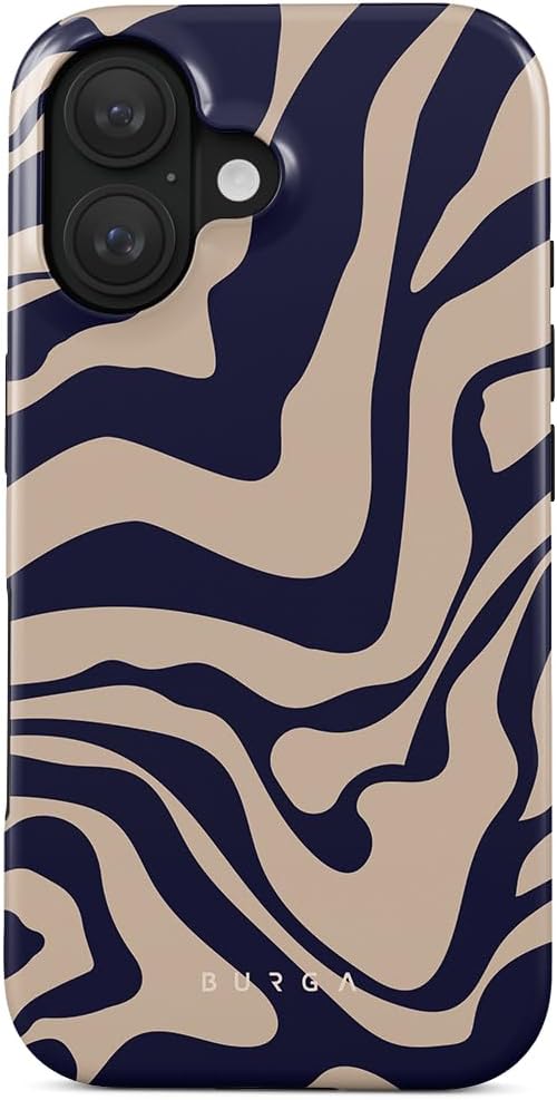 BURGA Phone Case for iPhone 16 - Cute, Trendy, Aesthetic, Pattern Phone Cover, Hard Shell Protection - fits Apple iPhone 16 Case for Women and Men