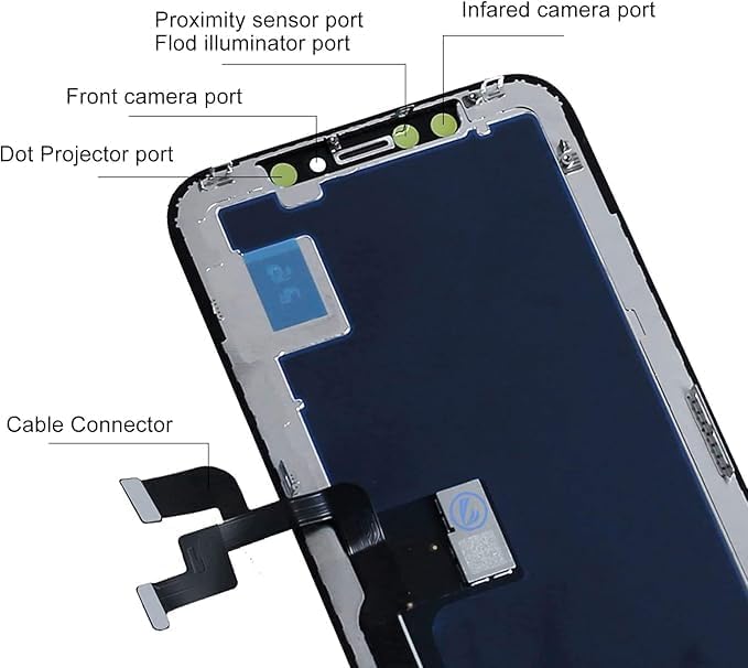 LL TRADER Screen Replacement for iPhone X 5.8‘’ LCD Display Touch Screen Digitiser with Repair Tool Kits Black Framework 2025new for USA