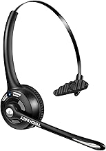 TECKNET Wireless Bluetooth Headset with Noise Cancelling Microphone, Single Ear On-Ear Headphones with Mute Button, Trucker Bluetooth Headset for Driving, Work, Office & Zoom Calls - Image 1