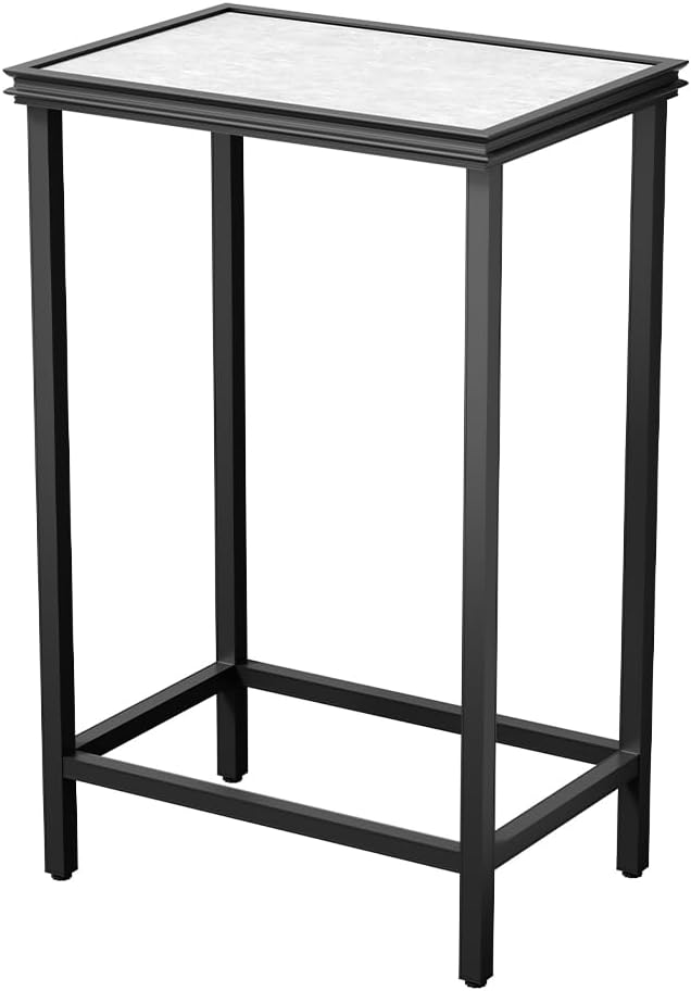 Tall Plant Stand Indoor, Modern Black Aluminum Alloy Plant Shelf, Corner Flower Pot Holder Organizer for Living Room, Balcony, Patio, Garden (L15.8 x W23.6 x H27.6 inch)