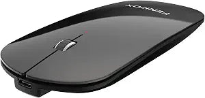 FENIFOX Wireless Bluetooth Mouse, Slim Travel Silent Rechargeable Black