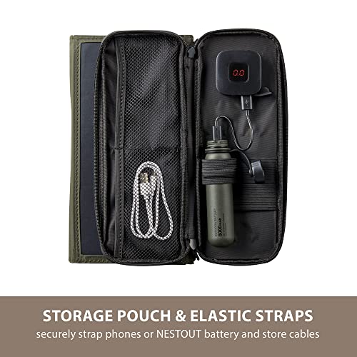 ELECOM NESTOUT Portable Solar Panel, Dual USB-A Port | Charging & Powe - Image 6