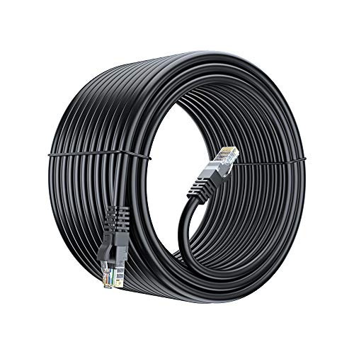 Maximm Cat6 Ethernet Cable 100 Ft, 10 Gbps 550 MHz, Snagless RJ45, Black