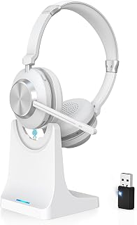 Wireless Headset with Mic for Work, Bluetooth Headset with Microphone. - Image 1