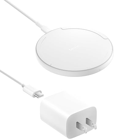 Belkin 15W Wireless Charging Pad, Qi Charger with Power Adapter