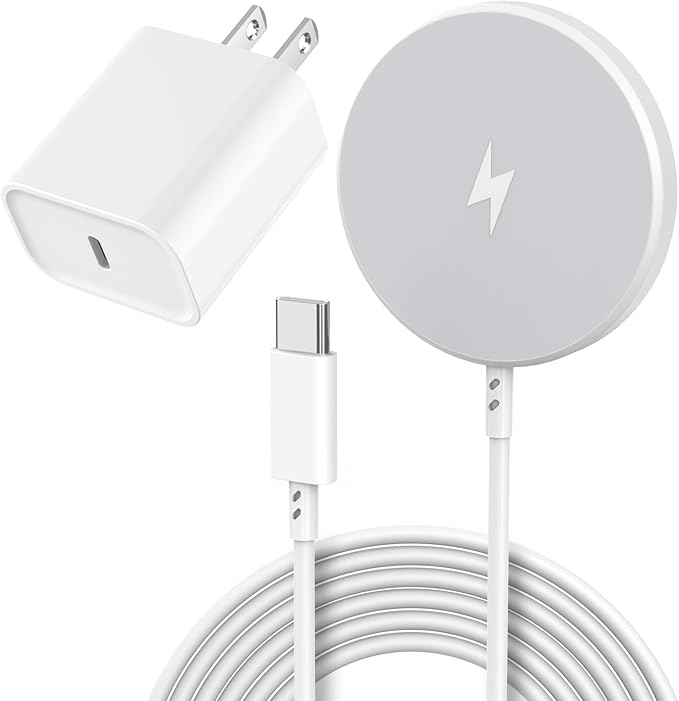 [Apple MFi Certified]Magnetic Wireless Charger Apple Mag Safe Charger,15W 6FT Fast Wireless Charging Pad for Apple iPhone 16 Pro Max/16 Pro/16 Plus/15 Pro Max/14/13/12/AirPods3/2/Pro/Pro2,Charging Pad
