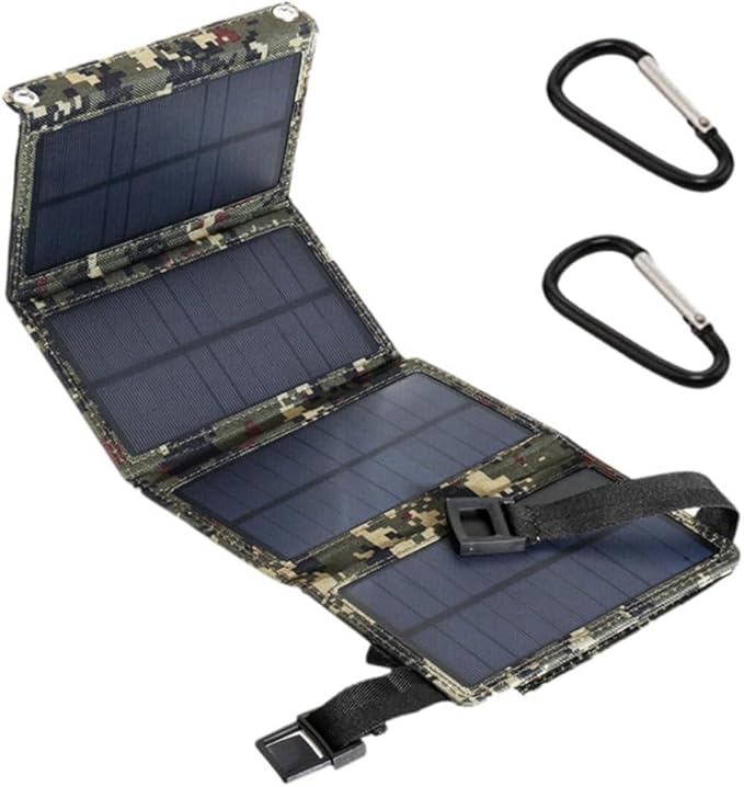 SUPVOX 20W USB Solar Panel Charger for Outdoor Use Foldable Solar Charging Equipment High Efficiency for Camping and Travel