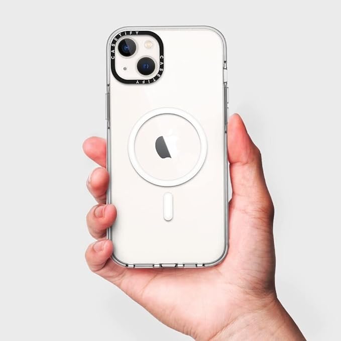CASETiFY Clear iPhone 13 Case [Not Yellowing / 6.6 ft. 3X Military Grade Drop Protection/Magsafe] - SLOWCOASTER Sticker - Clear