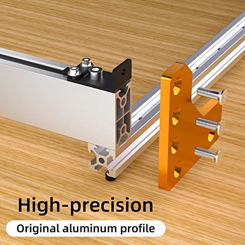 FoxAlien 4080 Y-axis Extension Kit for Masuter Pro, with Upgraded T-slot Hybrid Spoilboard CNC Router Machine Working Area Extend (15.75" x 31.5", X-Y)