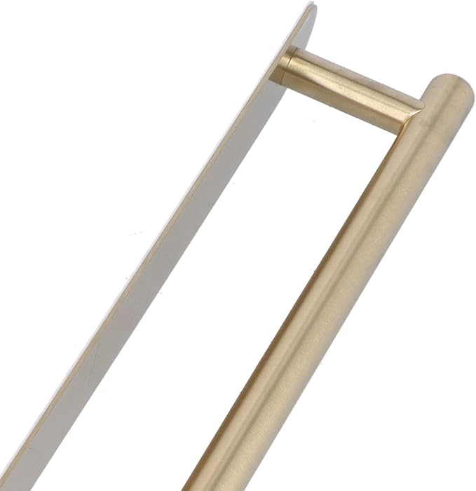 Cyrank Gold Single Bar Towel Rack, No Drill Self Adhesive Towel Holder, Stainless Steel, 40cm