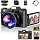 4K Digital Camera for Photography, 75MP WiFi Vlogging Camera for YouTube, 3" 180° Flip Screen Point and Shoot Camera with 64GB SD Card, 2 Batteries, Compact Travel Camera for Beginners