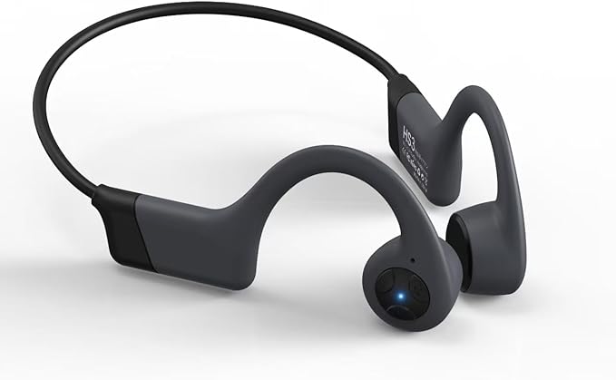 Bone Conduction Headphones - Open-Ear Headphones with MIC, Bluetooth 5.4, 20Hr Long Battery Life, IPX5 Waterproof for Sports Workouts Cycling Running Gym Hiking,Black
