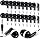 Konohan 100 Pcs Wired Earbuds Bulk for Classroom 3.5mm Jack,Black