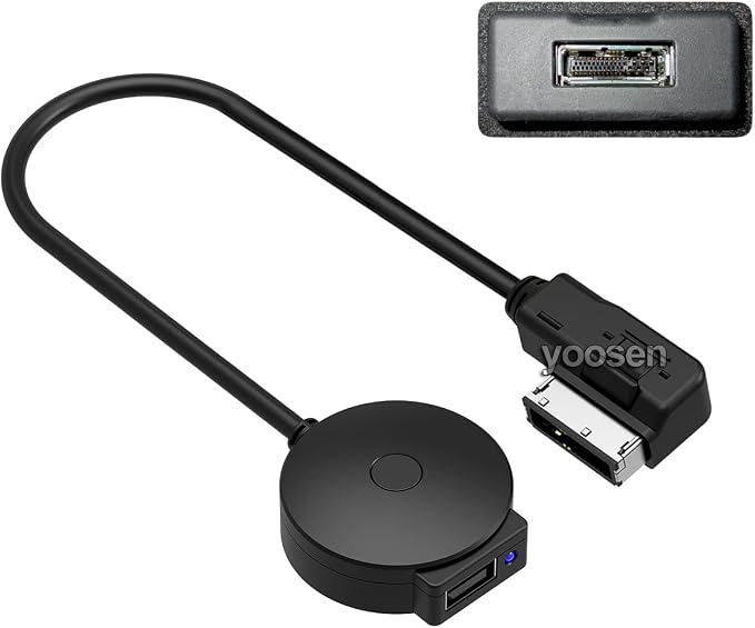 Bluetooth Adapter Cable for Mercedes Benz Media Inerface MMI System Pair USB Android iPhone iPad iPod Touch Smartphone etc.