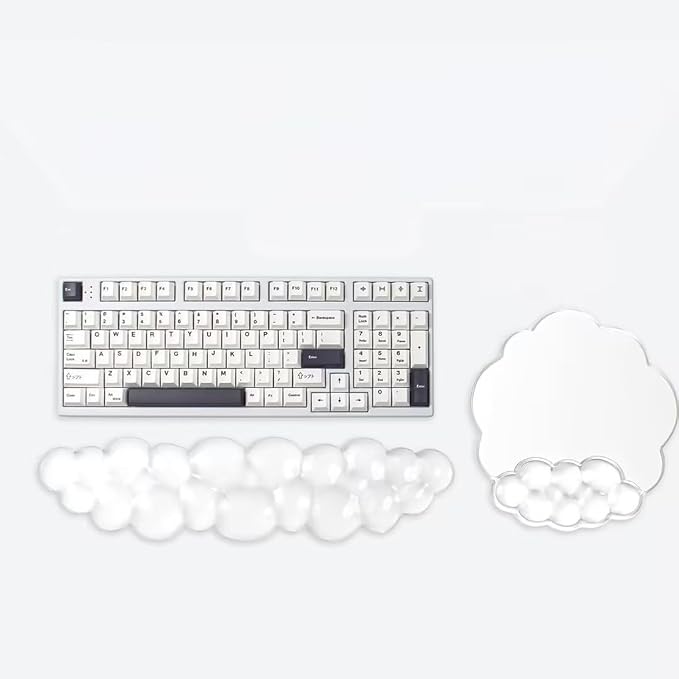 Cloud Wrist Rest for Keyboard and Mouse Set - Cooling Erogonomic Mouse Pad
