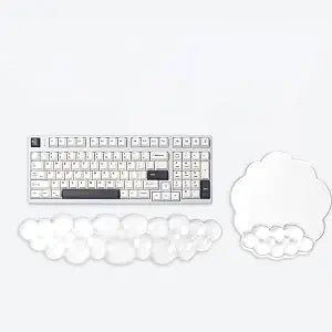 Cloud Wrist Rest for Keyboard and Mouse Set - Cooling Erogonomic Mouse Pad