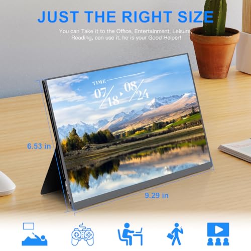 10.5" Portable Monitor 60HZ 1920x1200 FHD IPS with USB-C Mini HDMI