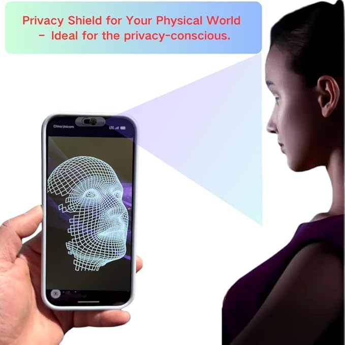 Front Camera Cover | Smartphones Webcam Cover Protect Privacy, Camera Privacy Covers Compatible for Galaxy, Pixel & iPad, Ultra-Thin Privacy Protection Slide | 2 Pack | Black